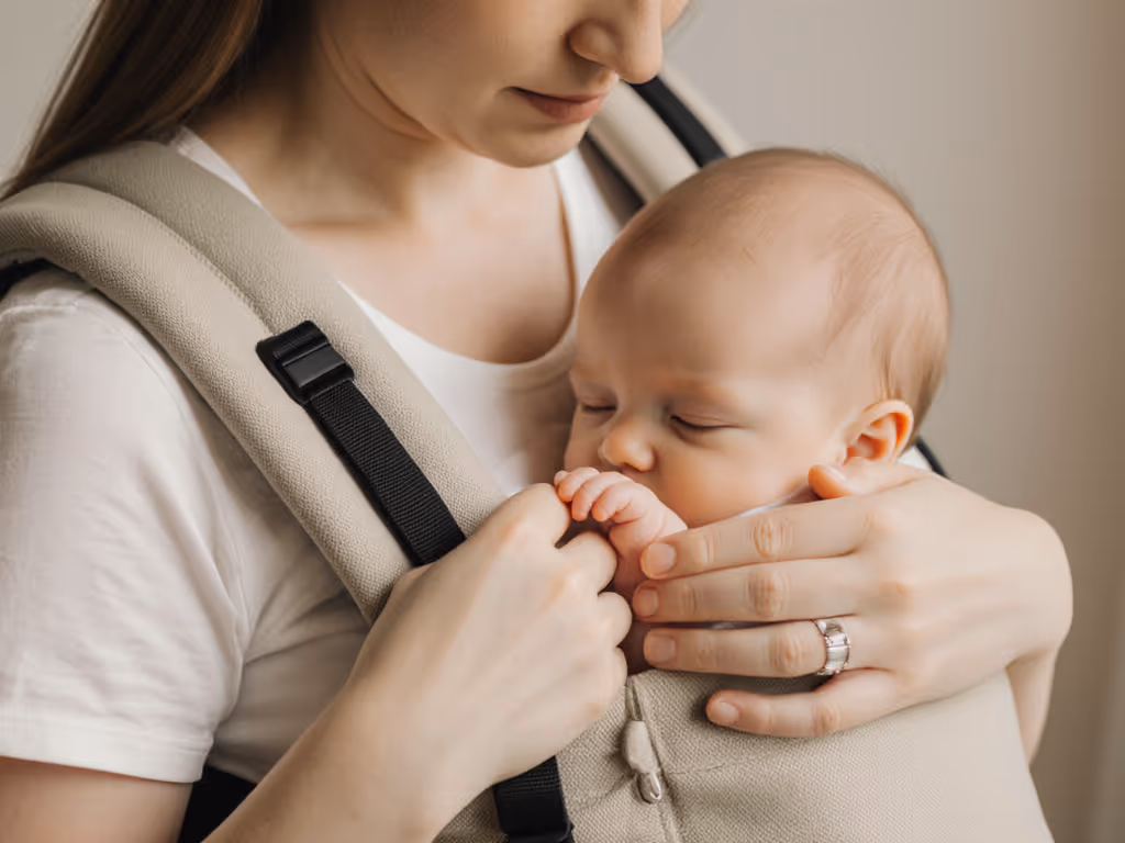mindfulness_techniques_while_babywearing_showing_caregiver_counting_babys_fingers