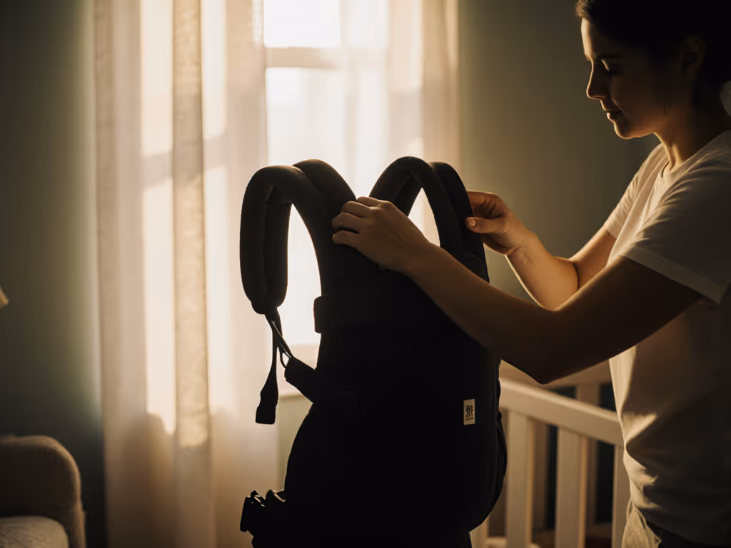 caregiver_with_baby_in_carrier_adjusting_straps_in_a_dim_calm_room